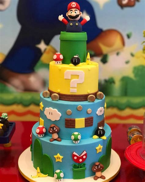 Super Mario Birthday Cake Ideas Get More Anythinks