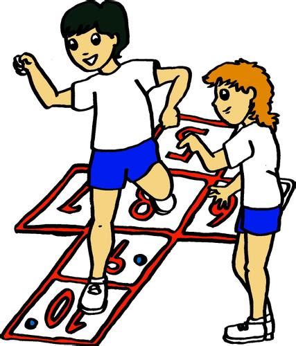 Igualmente, al saltar sobre las casillas es fundamental imaginar cómo hacerlo previamente para no fallar en el intento. Educación Física en CEIP Santo Tomás. : Juegos tradicionales