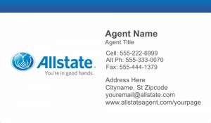 The company provides insurance policies designed to protect you, your family (including the. allstate-bc-3 - Allstate Insurance Business Cards ...