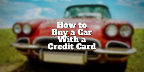 This is simply not the case, so be wary of paying off loans with credit cards. Can You Pay For A Car With A Credit Card? | Investormint