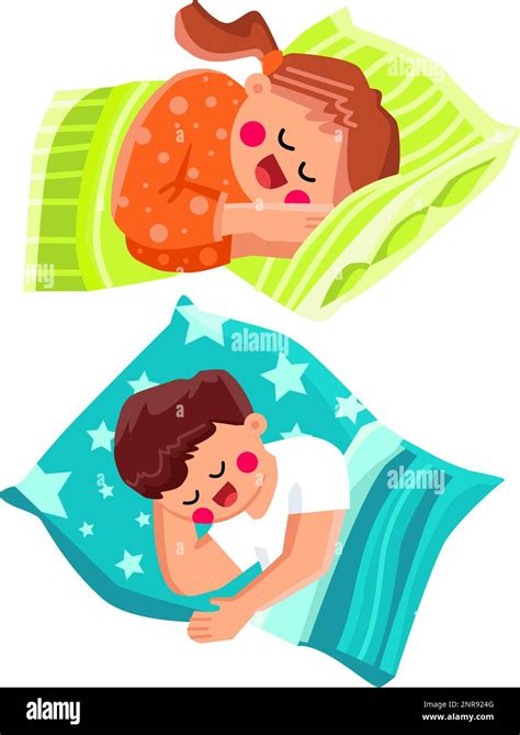 Kid Sleeping Peaceful Vector Stock Vector Image And Art Alamy