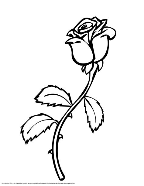 Rose Line Drawing Free Download On Clipartmag