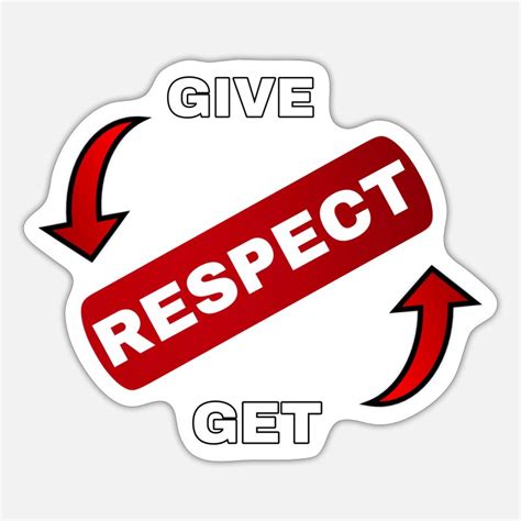 Respect Stickers Unique Designs Spreadshirt
