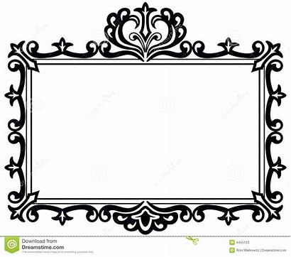 Frame Scroll Clipart Rectangle Antique Vector Clipartmag