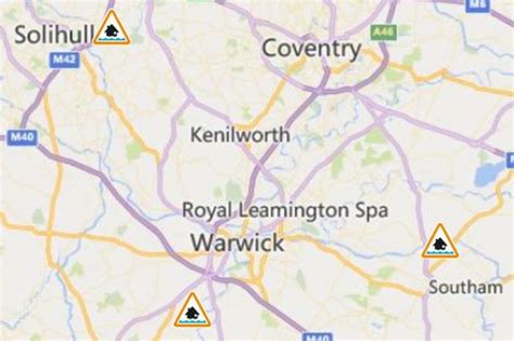Flood Warning And Alerts In Coventry And Warwickshire As Wet Weather
