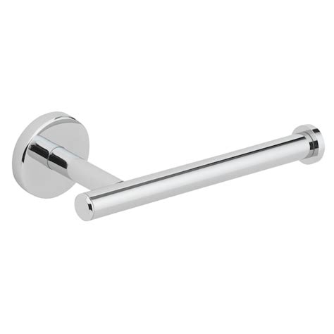 Allen Roth Harlow Chrome Wall Mount Single Post Toilet Paper Holder