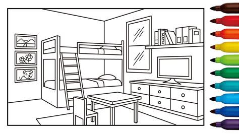46 Best Ideas For Coloring Bedroom Coloring Pages For Kids