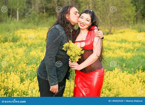 Kinky Couple Walking On The Nature And Having Roleplay Game Latex