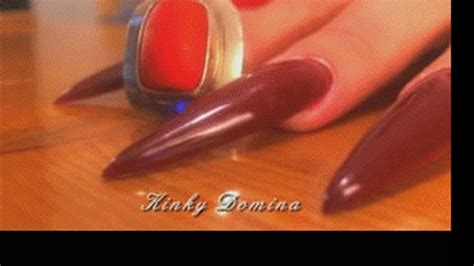 Kinkydomina Long Sharp Fingernails New Ring Series Video 3