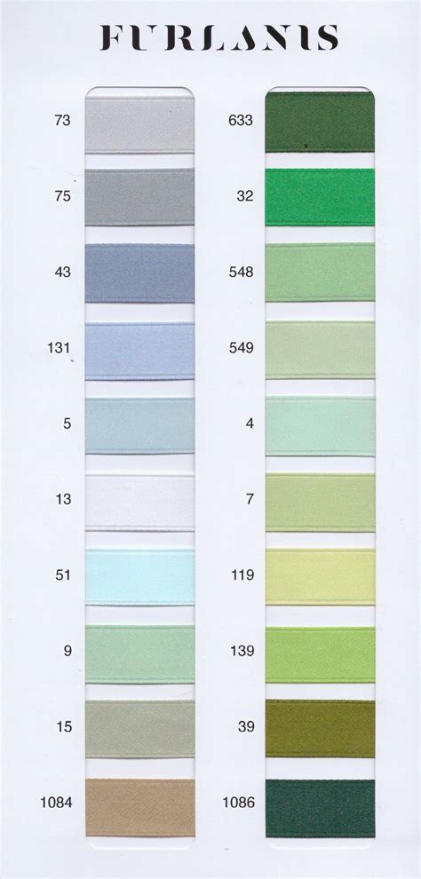 Double Satin Color Chart In 2022 Satin Color Custom Tape Color Chart