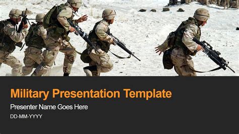 Military Powerpoint Template Slidemodel