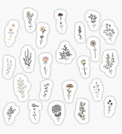 Aesthetic Flower Stickers In 2020 Aesthetic Stickers Cute Stickers