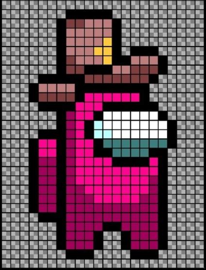 Raccolta Di Idee Da Among Us Pixel Art Pixelart123de