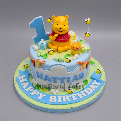 The Sensational Cakes Winnie The Pooh Garden Theme 1st Year Baby Boy