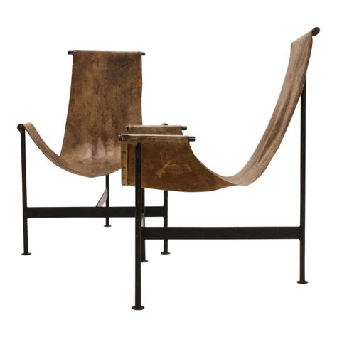 $2,400 asking price per set. Mid-Century Modernist Leather Sling Chairs - A Pair | Chairish