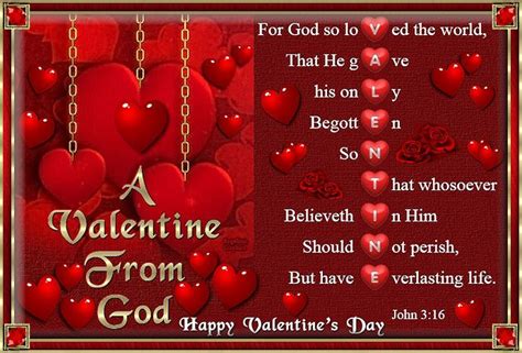 A Valentine From God For God So Loved The World That He Gave His Only Begotten Son That