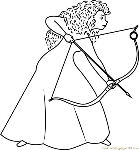 girl  long curly red hair coloring page  brave coloring pages coloringpagescom