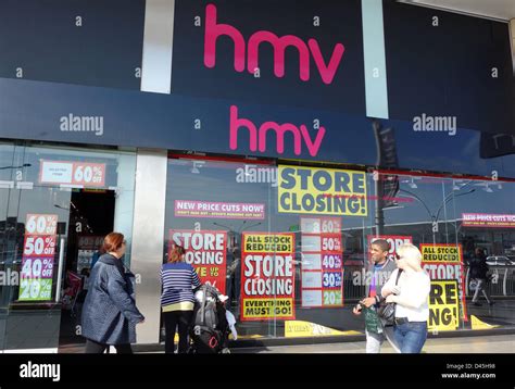 Hmv Store Closing Sale Bournemouth Castlepoint Dorset Britain Uk