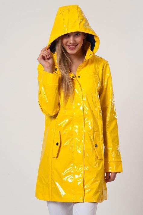 Yellow Pvc Vinyl Raincoat Yellow Rain Jacket Raincoats For Women Yellow Raincoat