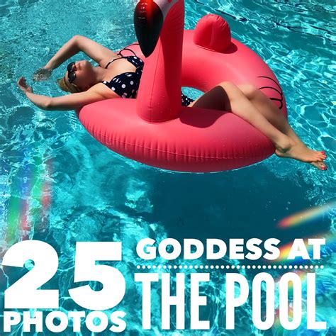 Goddess At The Pool Photo Set Worship Glitter Goddess