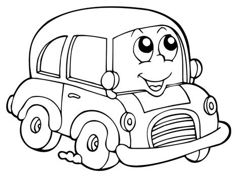 Check spelling or type a new query. Kostenlose Malvorlage Transportmittel: Auto mit lustigem ...