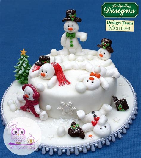 If you're short on time and still want a festive atmosphere, consider creating christmas cake stand decorations. Snowman snowball fun - Cake by sarah (scheduled via http ...