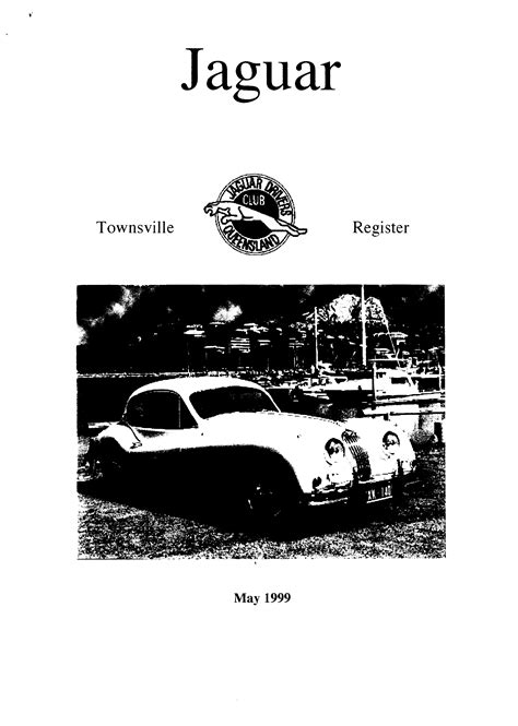 1999 Magazines Jaguar Car Club Of North Queensland