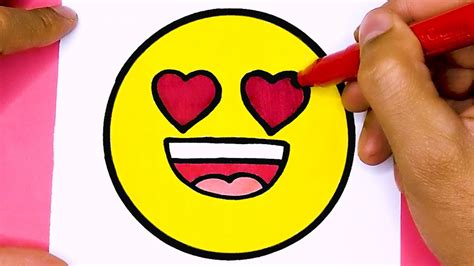 How To Draw In Love Emoji Draw Cute Things Youtube