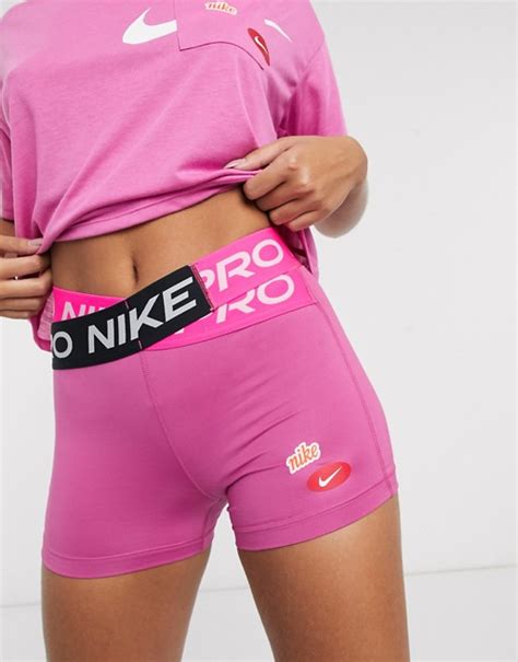 Nike Training Pro Shorts In Pink Asos