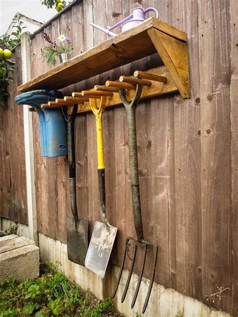 Wooden Outdoor Welly Rack Garden Tool Storage Hanger And Etsy