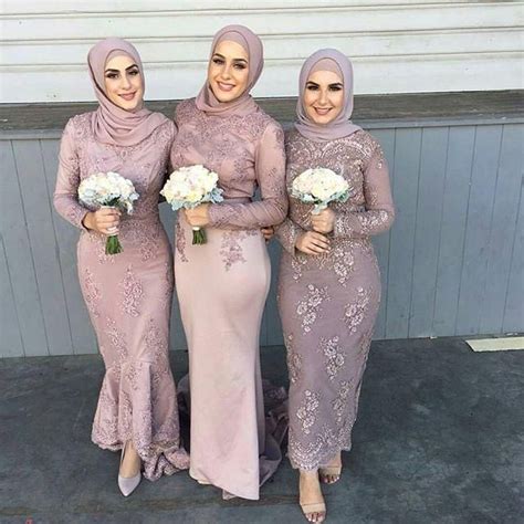 muslim hijab evening dresses long sleeve lace mermaid elegant purple evening gown saudi arabic
