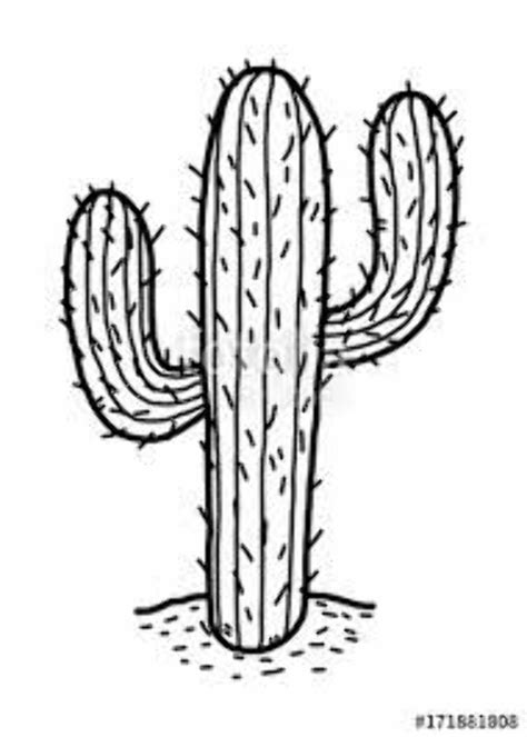 Cactus Plant Outline Cactus Outline Royalty Free Stock Images