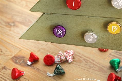 Hersheys Kisses Diy Christmas Countdown Calendar How To Nest For Less