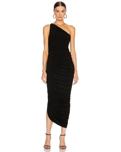 Norma Kamali Synthetic Diana Gown In Black Lyst