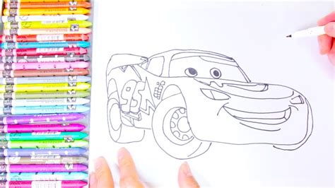 Select from 35970 printable crafts of cartoons, nature, animals, bible and many more. Lightning McQueen Coloring / kids Drawing / Learn colors ...