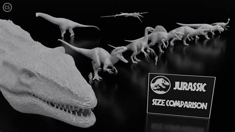 Jurassic Dinosaurs Size Comparison 3d Youtube