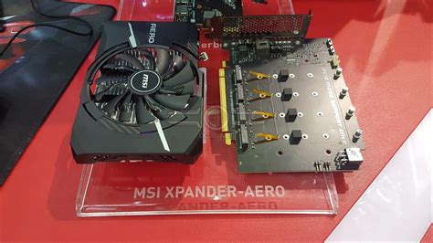 The new sonnet m.2 4x4 pcie card. MSI reveals their Xpander-Aero 4-way M.2 to PCIe card | OC3D News