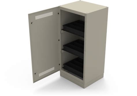 Many types of latches are available to prevent this: SEISMIC-Cabinet - AIB Kunstmann