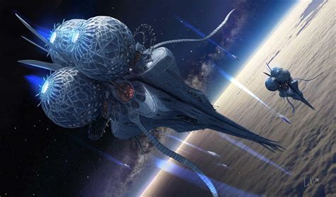 Giant Alien Spaceship Concept Art