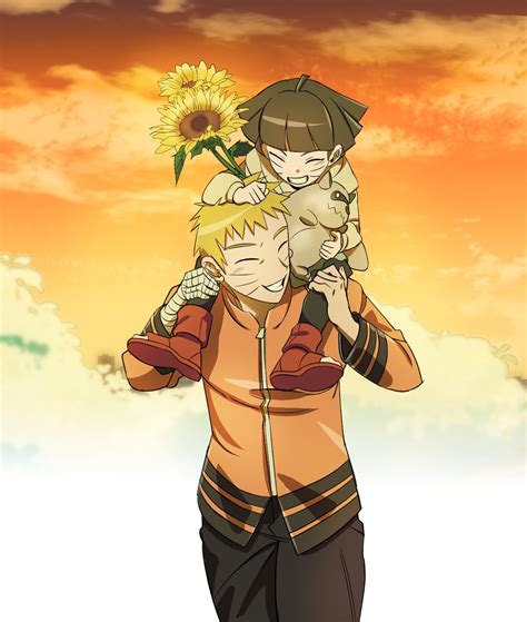 Father And Babe Himawari Uzumaki Wallpaper Fanpop Page