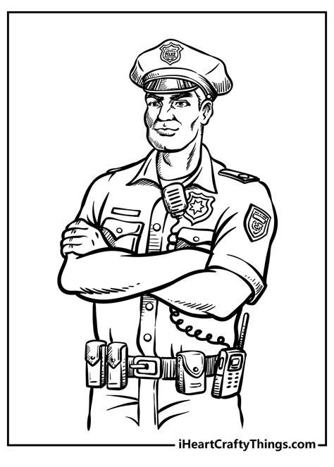 Printable Police Coloring Page Updated 2022 Coloring Home