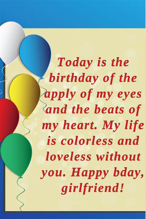 Best Original Birthday Wishes Messsages And Quotes For Your Girlfriend