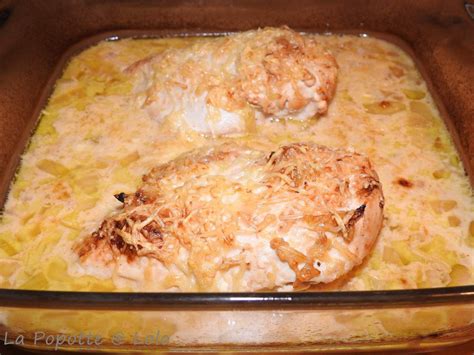 Escalopes de Poulet gratinées au four