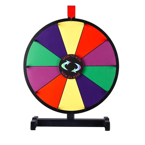 Winspin 15 Color Prize Wheel 10 Slots Tabletop Spinning Dry Erase