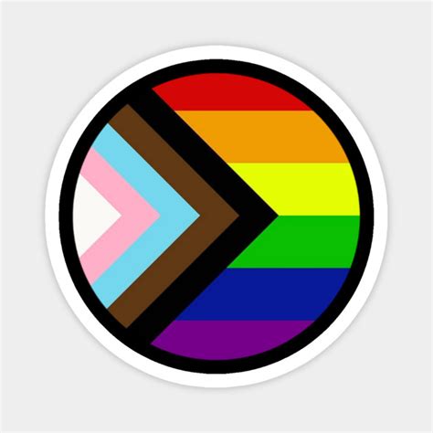 progress pride rainbow flag for inclusivity pride progress flag magnet teepublic