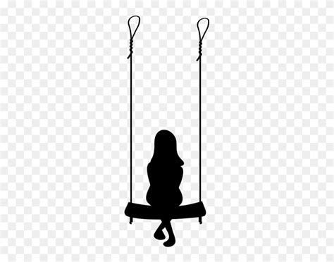 Girl On Swing Silhouette Png Transparent Clip Art Gallery Swing