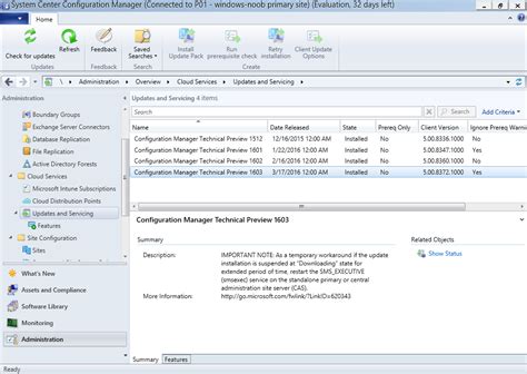 System Center Configuration Manager Technical Preview 1604 Is Now