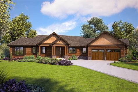 Creek crossing is a 4 bedroom floor plan ranch house plan with a walkout basement and ample porch space. Plan 69730AM: Split Bedroom Craftsman House Plan on ...