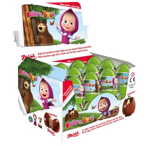 Sana Distributors Masha And The Bear W Chocolate Egg Collection Inside 20g 24pk