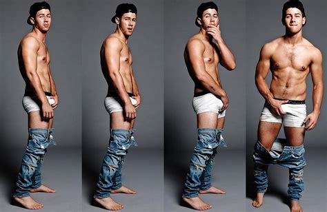 Nick Jonas Grabbing His Bulge For Flaunt Magazine Popsugar Celebrity